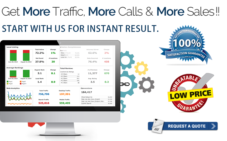 Get More Traffic, More Calls &
More Sales!!